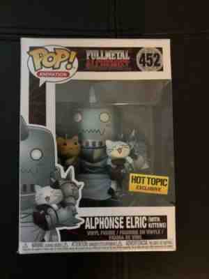 Funko Pop Alphonse Elric With Kittens Hot Topic Exclusive Fullmetal Alchemist