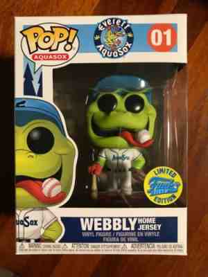 POP FUNKO FIELD WEBBLY Everett AquaSox 01 LE4000 RARE Pops Exclusive mascot New