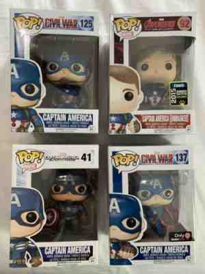 funko lot auction captain america pop winter solider age ultron civil war rare