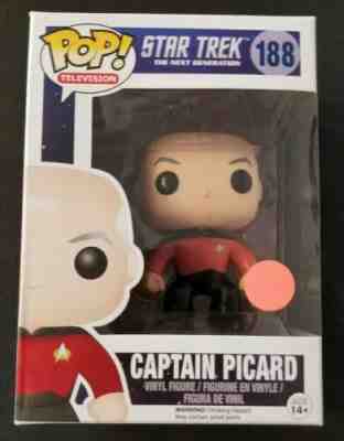 Funko POP! Star Trek Captain Picard #188 Vaulted w/Pop Protector 