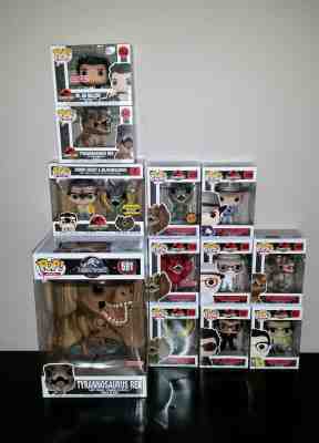 New Lot of 12 Funko Pop Jurassic Park Chase Target Exclusive Ian Malcolm & 10