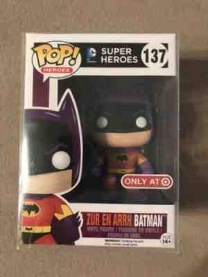 FUNKO POP! DC ZUR EN ARRH BATMAN TARGET EXCLUSIVE #137 LIMITED RARE IN POP STACK