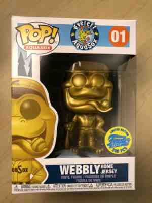 Golden Webbly Funko Pop! Everett Aquasox Webbly #01 (Home Jersey) LE 200 *MINT*