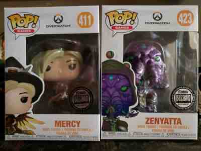 FUNKO POP! GAMES OVERWATCH WITCH MERCY AND CULTIST ZENYATTA POP FIGURES