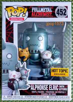 Funko Pop FullMetal Alchemist Alphonse Elric with Kittens - Hot Topic Exclusive!