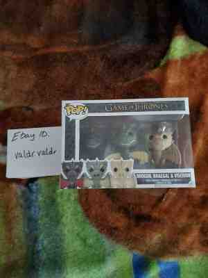 Funko Pop Drogon Rhaegal Viserion 3 Pack Non Metallic Game Of Thrones 