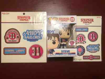 Funko Pop Stranger Things Steve Ahoy! Baskin Robbins 31 #829 Magnets Stickers