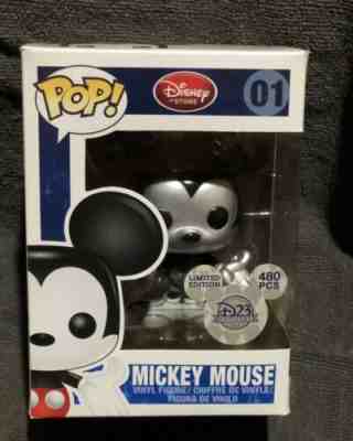 Funko Mickey Mouse D23 Metallic Rare! Limited 480 Pieces FREE HARD STACK & SHIP