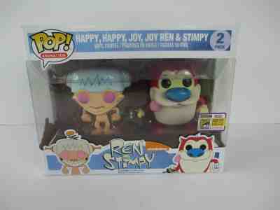 Funko Pop! REN AND STIMPY 2 PACK Happy Happy Joy Joy 2500 SDCC 2017  