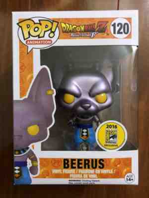 Funko Pop! Animation Dragonball Z Resurrection F Metallic Beerus SDCC Exclusive