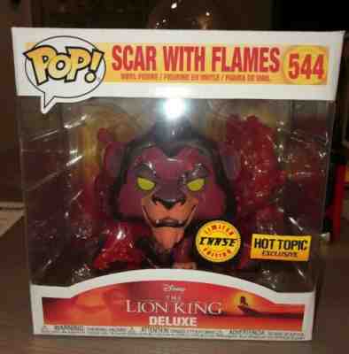 SCAR WITH FLAMES #544 CHASE Funko Pop! The Lion King Deluxe Hot Topic Exclusive