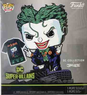 Funko POP! The Joker Hush 240 Exclusive DC Collection Jim Lee & XL Tee shirt