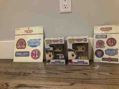 Funko Pop Stranger Things Steve Ahoy #829 Baskin Robbins & Eleven Hot Topic Ex