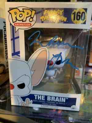 Maurice LaMarche The Brain Signed Pinky And The Brain Funko POP