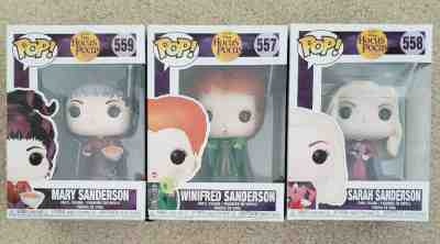 3 New Funko Pop Disney Hocus Pocus Mary Sarah Winifred Sanderson SET 557 558 559