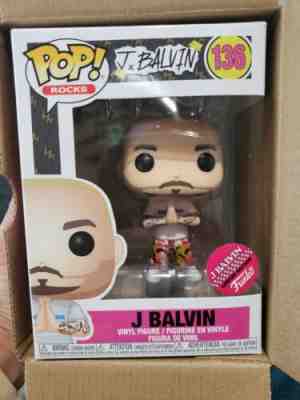 Funko Pop! Rocks J BALVIN Blonde LIMITED EDITION In Hand