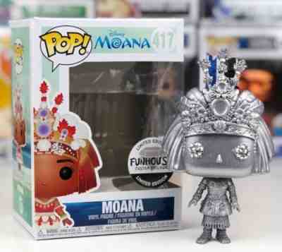 Funko Pop #417 Silver Metallic Disney Moana Funhouse Diamond Custom Exclusive