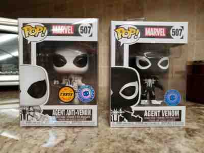 Funko Pop! Agent Anti-Venom (Chase) & Agent Venom Marvel #507 PIAB Exclusive.