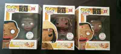 Funko Pop! TWD The Waking Dead Harrison Exclusive RARE Michonne’s Pet 1 & 2 set