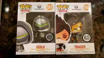 Overwatch 2 Funko Pop Tracer & Genji Set Blizzcon