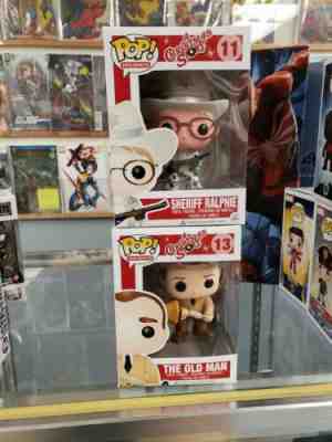 Funko Pop A Christmas Story 2 Figure Lot. Sheriff Ralphie, & The Old Man