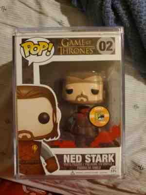 Authentic Funko Pop GOT Headless Ned Stark #02 SDCC 2013 LE 1008 pcs