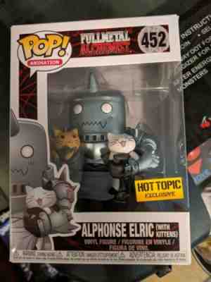 Funko Pop! Fullmetal Alchemist Alphonse Elric w/ Kittens HotTopic Exclusive #452