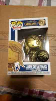 Blizzcon Golden Sylvanas Funko Pop with Protective hard case