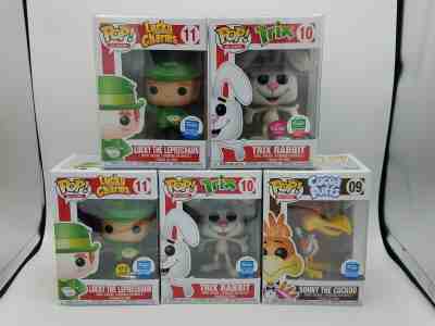 Funko Pop! Ad Icons Lot of 5 Sonny, Lucky, Trix Funko Shop Exclusives