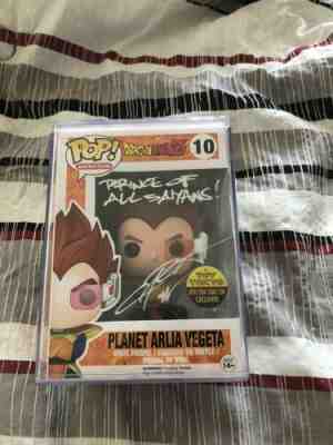 Planet Arlia Vegeta Funko Pop! 100% Authentic Extremely Rare Pop Signed With JSA