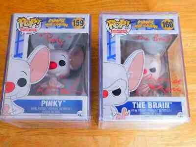 Funko Pop - Pinky & The Brain #159, #160 - Both Signed - from Single Collection