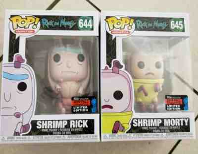 NIH Funko Shrimp rick And Morty Lot Of Two 2019 Fall Convention Exclusive F.S. 