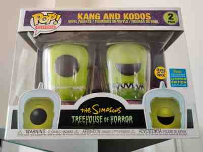 SDCC SUMMER CON EXCLUSIVE Funko Pop! The Simpsons KANG AND KODOS GITD Glow