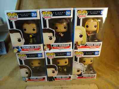 Funko Pop Television Friends Lot - Rachel, Ross, Monica, Chandler, Joey & Phoebe