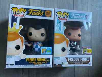 Funko Pop Fundays SDCC AD Icons Freddy Funko Big Boy AND Black Ranger Freddy 24 