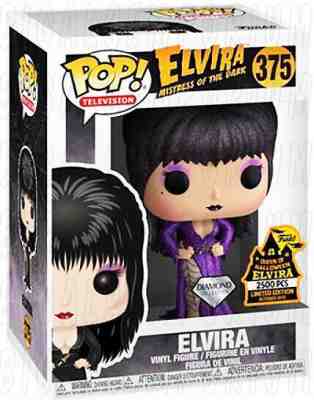 Funko Pop Elvira Diamond Purple Spooky Empire 375 LE 2500 w/ PROTECTOR iN HAND