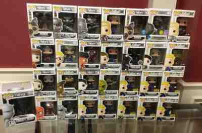 Funko Pop Lot 29 Fallout Pops Dogmeat, Power Armor, Liberty. GameStop Hot Topic