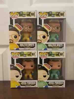 Funko Pop! Breaking Bad - Walter White & Jesse Pinkman Green/Yellow Hazmat Suits