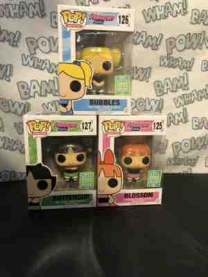 Funko POP! Animation Powerpuff Girls Blossom Bubbles Buttercup *2016 Summer Con*