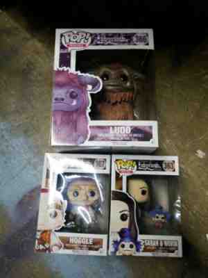 Funko POP!~LABYRINTH Lkt~ Sarah w/Worm, Ludo & Hoggle