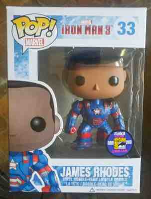 Funko Pop Marvel #33 Iron Man 3 James Rhodes 2013 SDCC Limited Edition