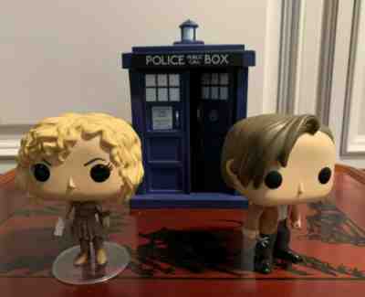 Doctor Who Funko Pop Vinyl 3 figure lot Tardis Eleventh Doctor River Song 