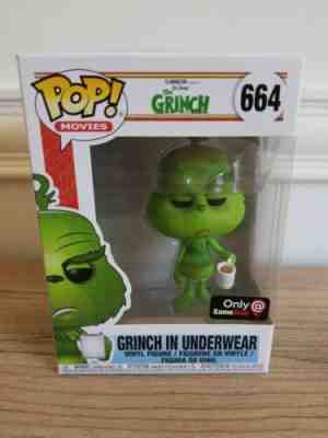 Funko Pop! Movies #664 The Grinch In Underwear GameStop Exclusive