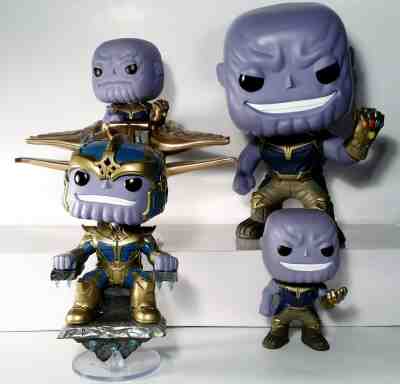 Funko Pop Marvel Avengers Thanos Lot of 4 Vinyl Figures Exclusive