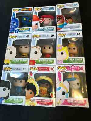 FUNKO LOT - 9 POPS! (Assorted Peanuts, My Little Pony, Strawberry Shortcake)