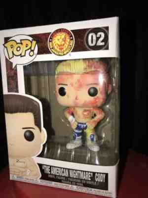 Funko Pop! Cody Rhodes American Nightmare AEW Bloody Custom Double Or Nothing