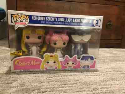 Funko Pop Sailor Moon Neo Queen Serenity,Small Lady & King Endymon 3 Pack