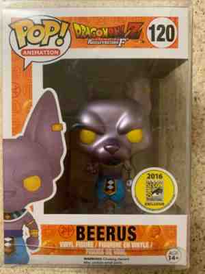 Funko Pop Animation Dragon Ball Z Resurrection F Metallic Beerus 2016 Authentic