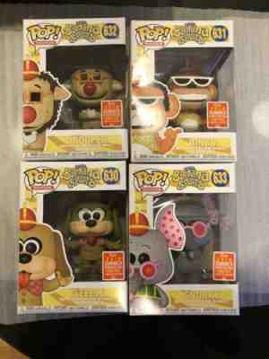 Funko Pop The Banana Splits Set Of 4. Bingo, Snorky, Drooper And Fleegle LOT LE!