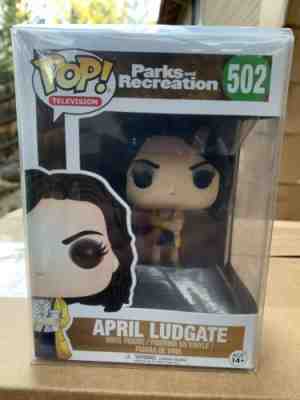 FUNKO POP! April Ludgate Parks And Recreation Rec *NEW *PROTECTOR 502